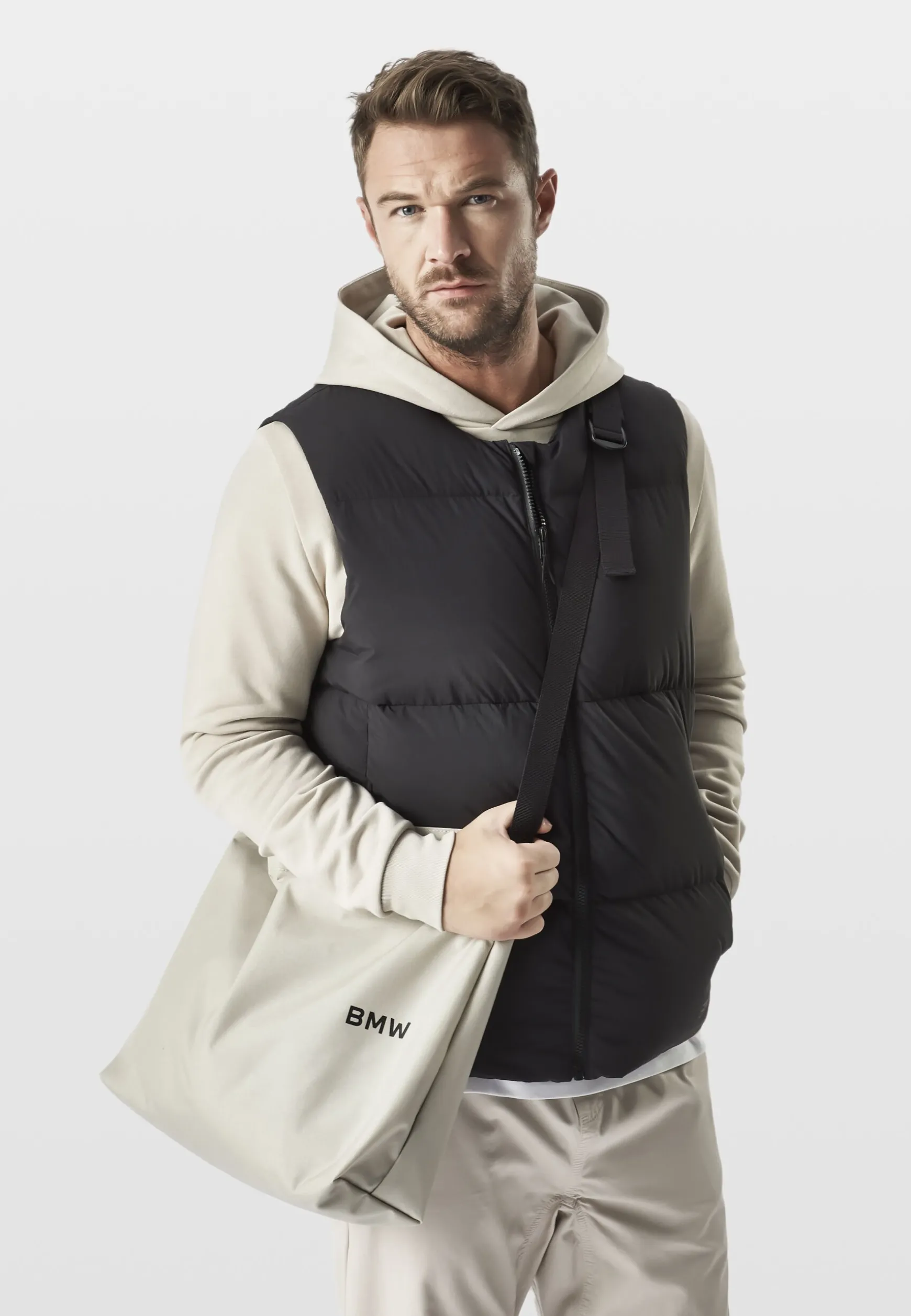 Bags & Luggage<BMW Lifestyle BMW Applied Tag Shoulder Bag beige