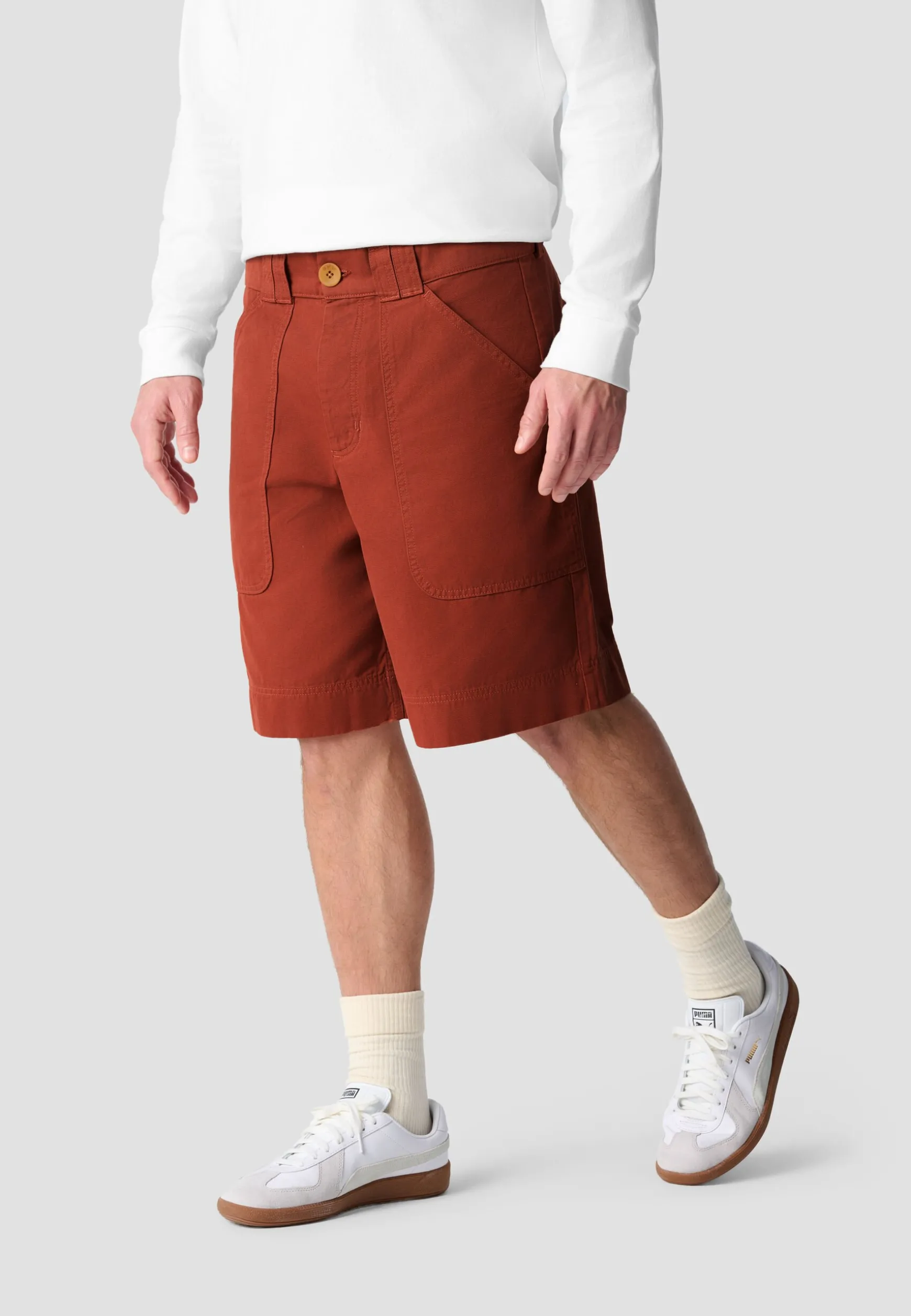 Pants<BMW Lifestyle BMW Canvas shorts tibetan red