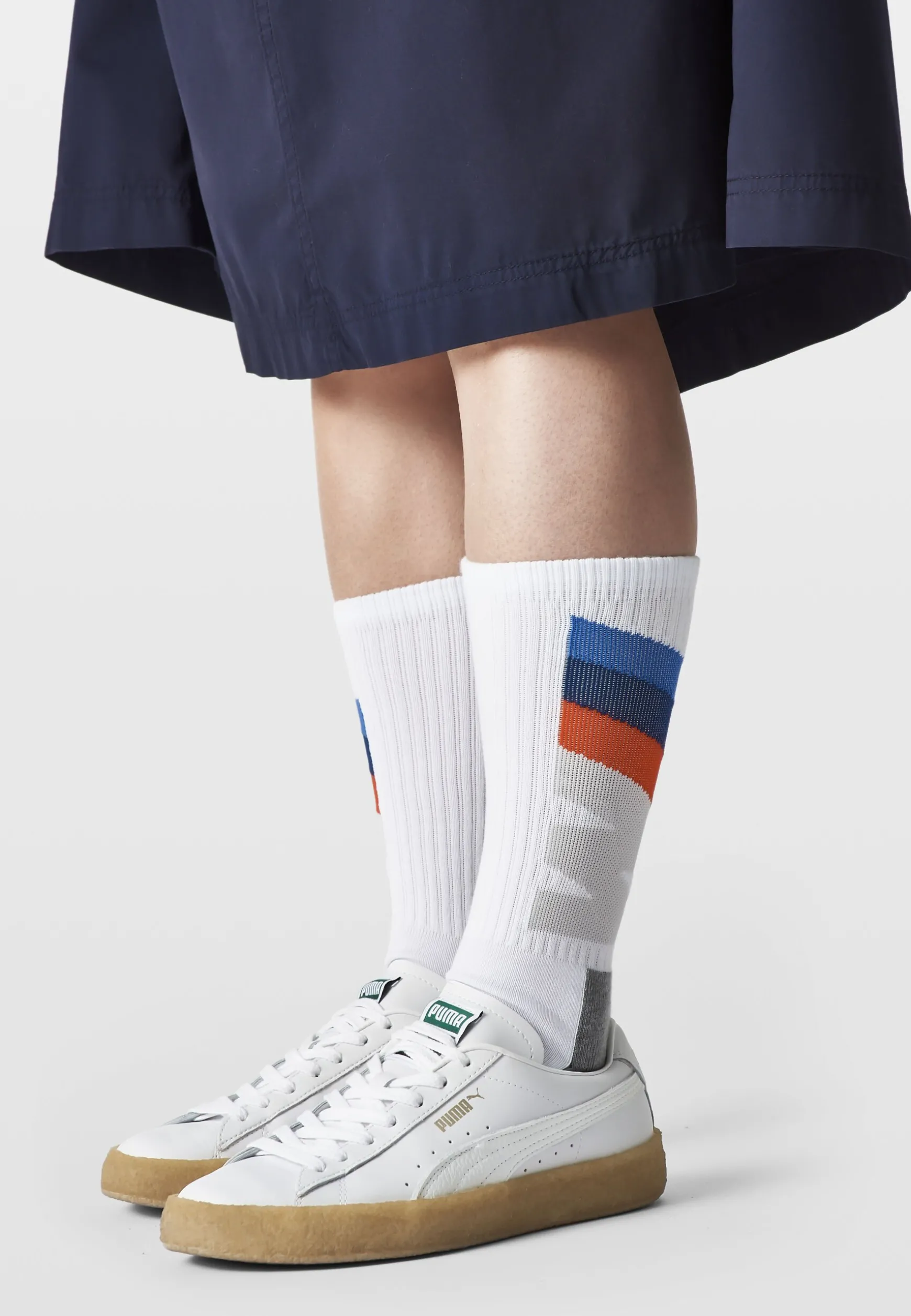 Socks<BMW Lifestyle BMW M Contrast Crew Sock white