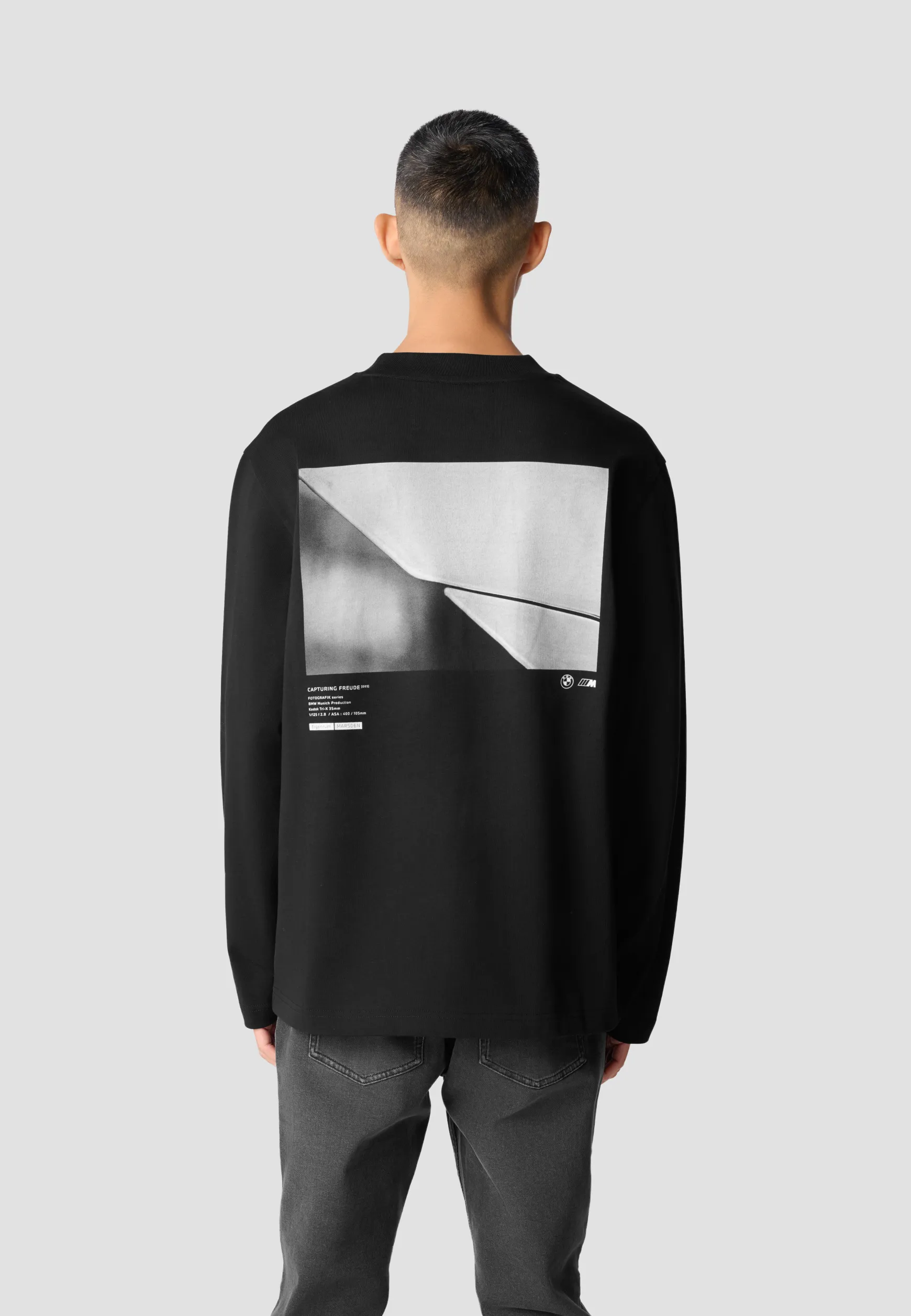 T-shirts<BMW Lifestyle BMW M Oversized Logo Long Sleeve T-shirt black