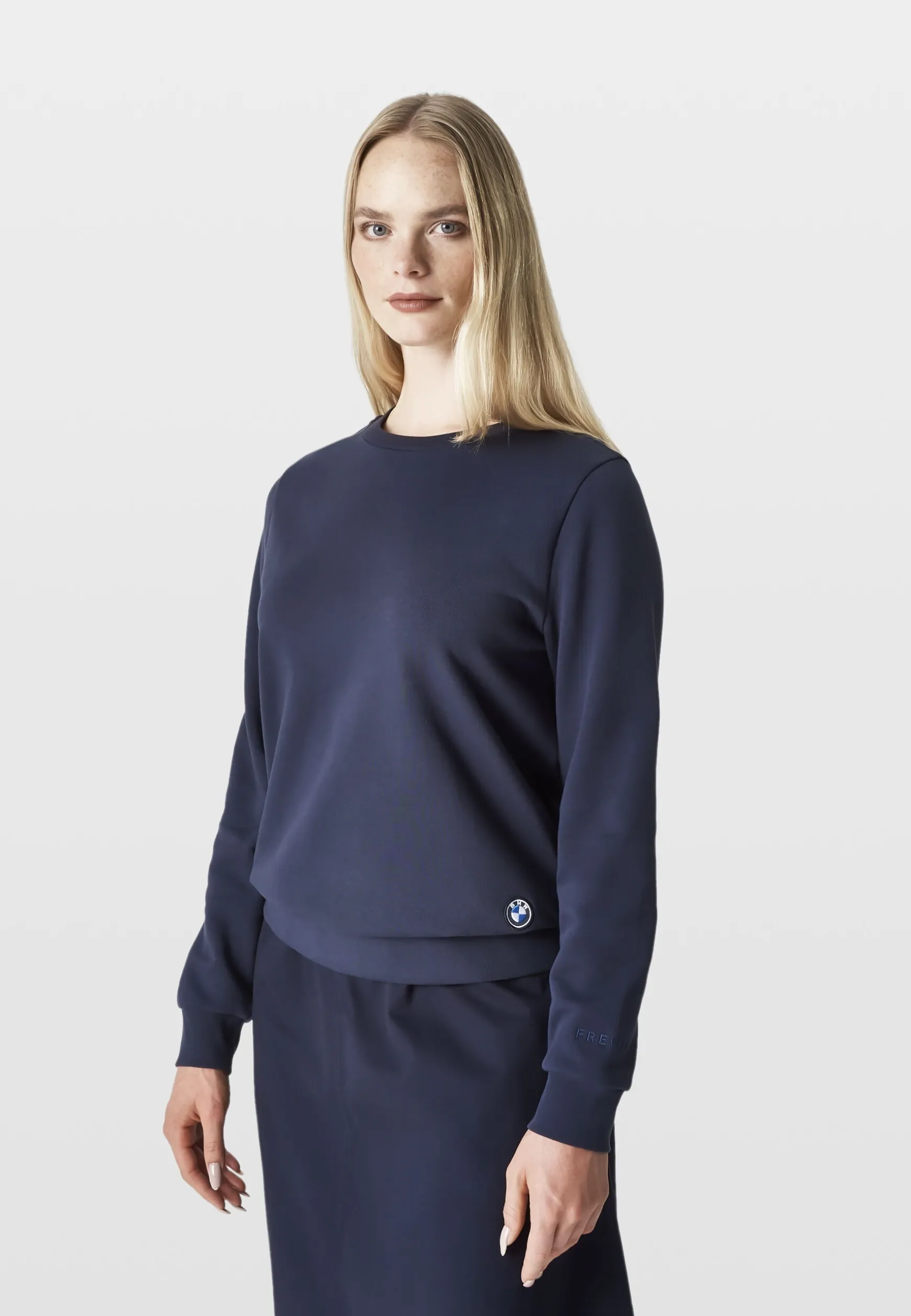 Women<BMW Lifestyle BMW Micro Dot Sweat Crew dark blue
