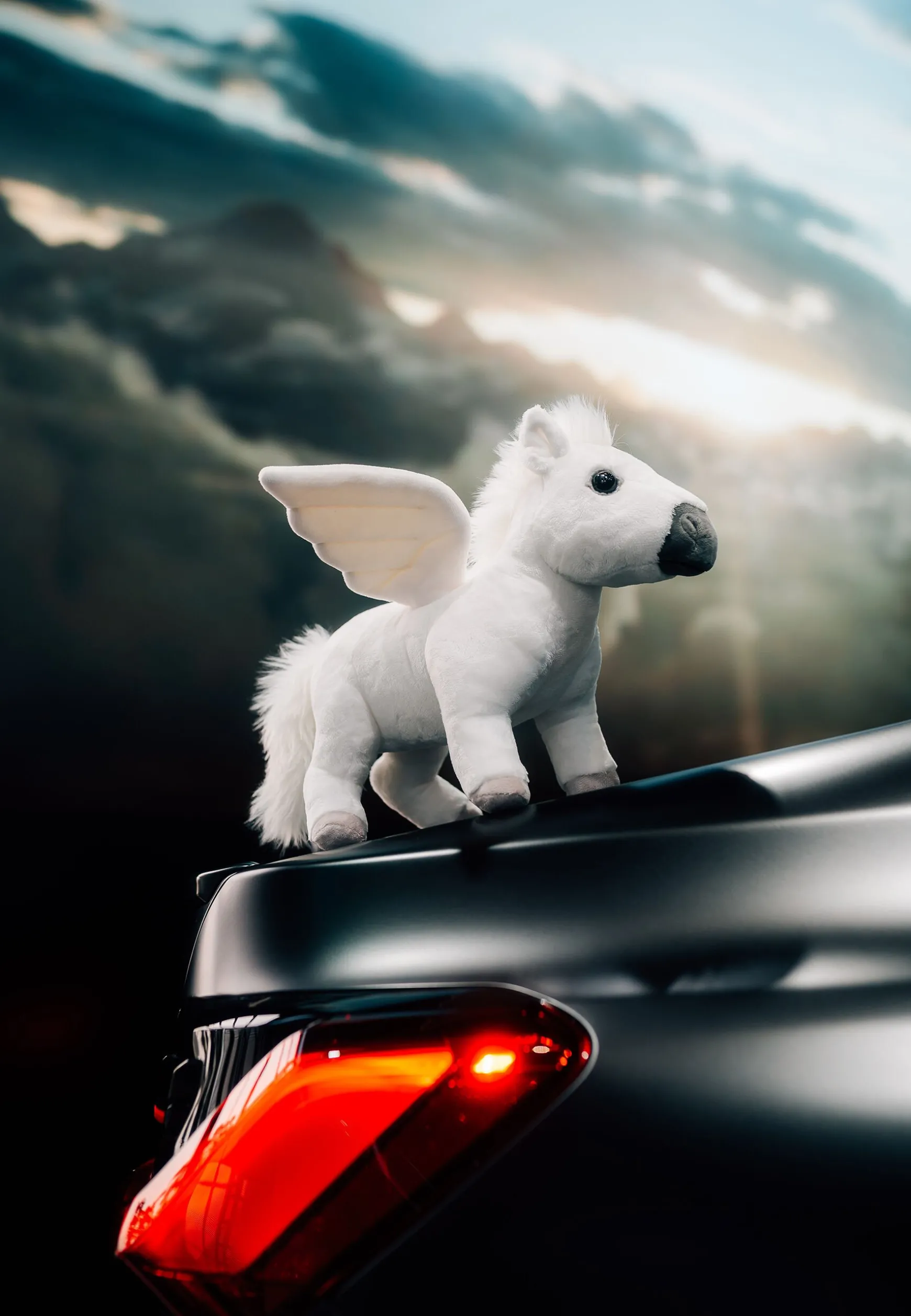 Kids<BMW Lifestyle BMW Plush Pegasus white combo